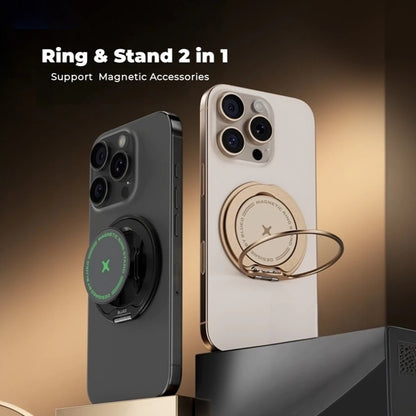 Υποστήριξη Δαχτυλιδιού Blueo Slim, Παγκόσμιο, Μαύρο