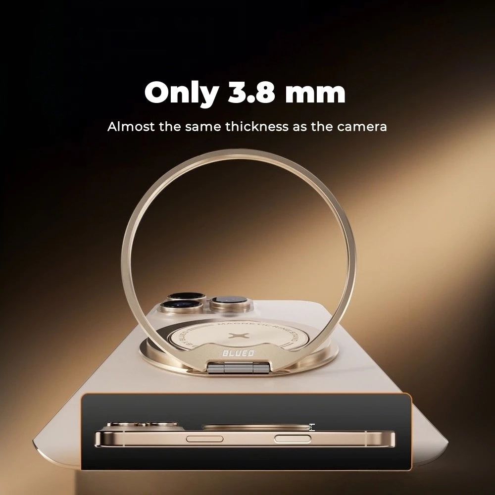 Υποστήριξη Δαχτυλιδιού Blueo Slim, Παγκόσμιο, Μαύρο