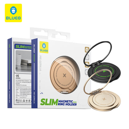 Υποστήριξη Δαχτυλιδιού Blueo Slim, Παγκόσμιο, Μαύρο