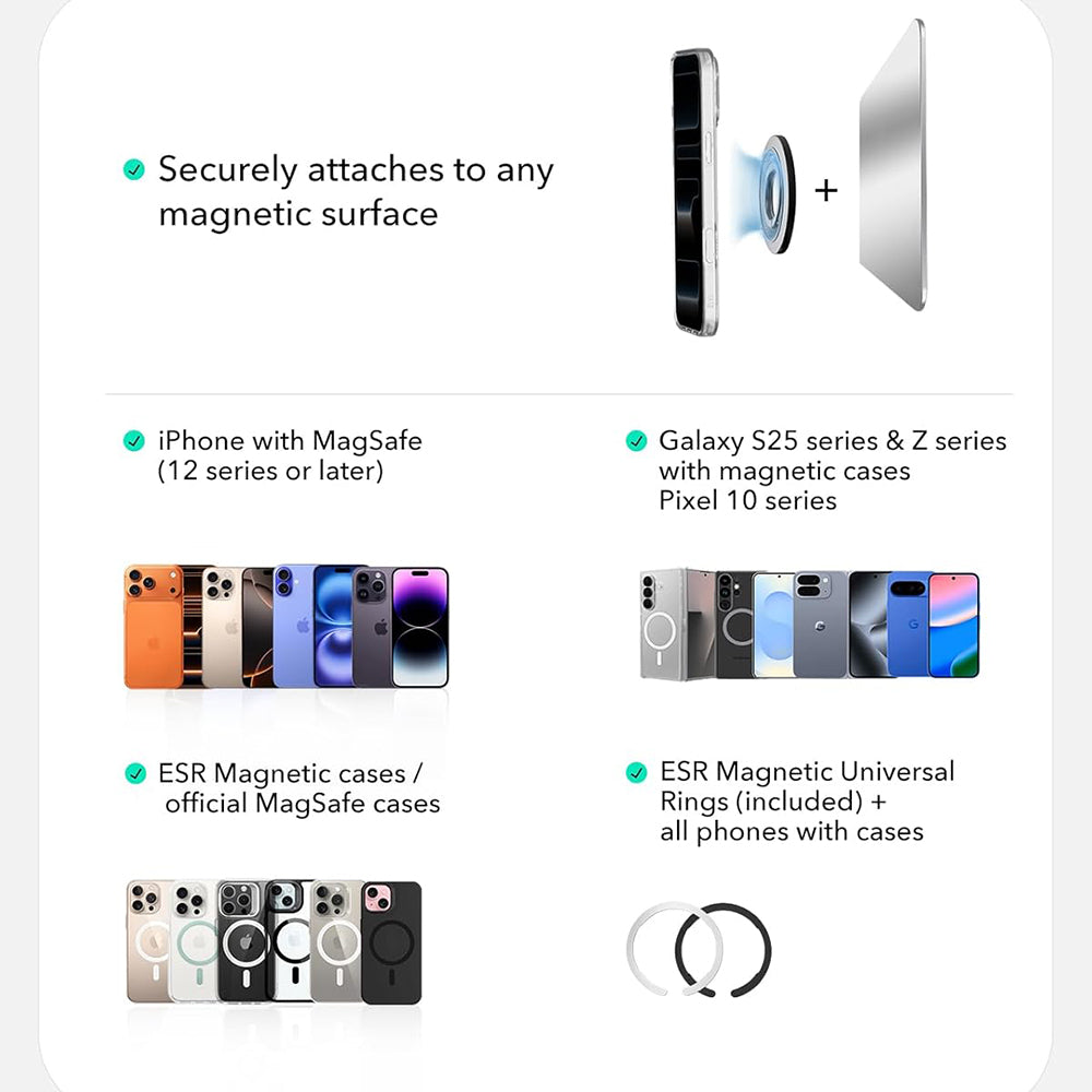 Βάση Δαχτυλιδιού ESR HaloLock, Μαύρη