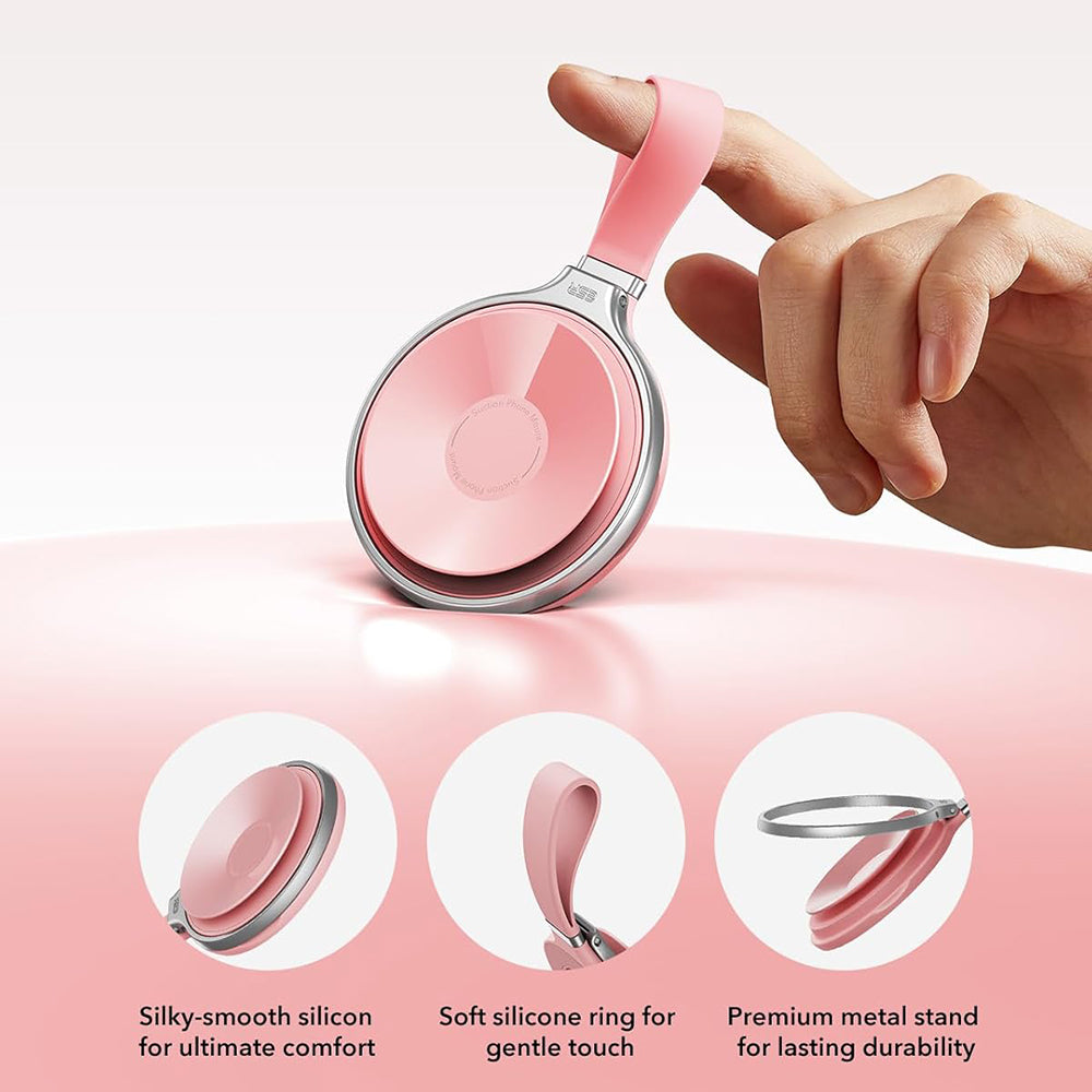 Υποστήριξη Δαχτυλιδιού ESR HaloLock Δερμάτινη, Παγκόσμια, Ροζ