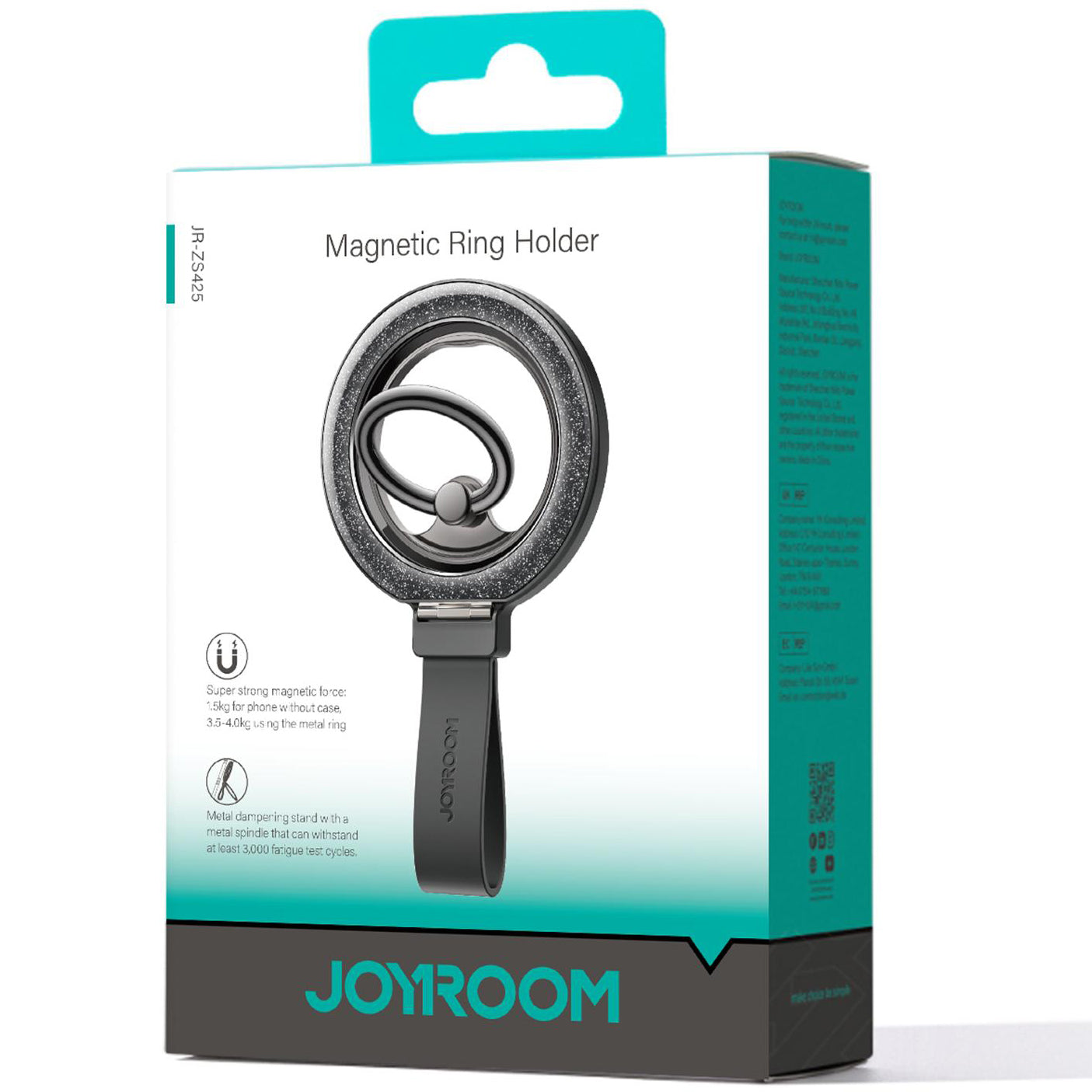 Υποστήριξη Δαχτυλιδιού Joyroom JR-ZS425 Glitter, Παγκόσμιο, Μαύρο