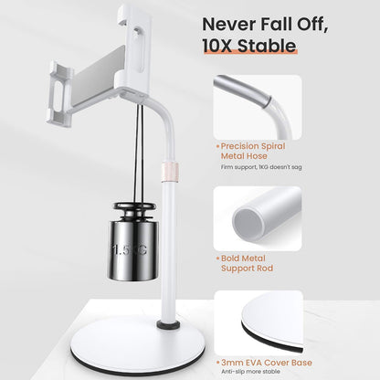 Βάση Γραφείου Lisen για Τηλέφωνο / Ταμπλέτα, 4.7inch - 12.9inch, Μαύρο YL0420050002