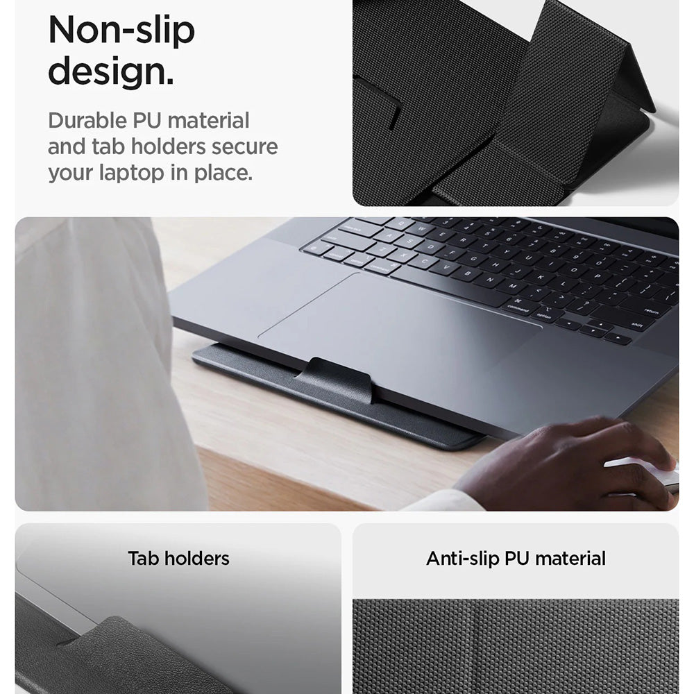 Βάση Spigen Slim Fold LD201-S8 για Laptop μέγ. 16inch, Μαύρο AMP11117