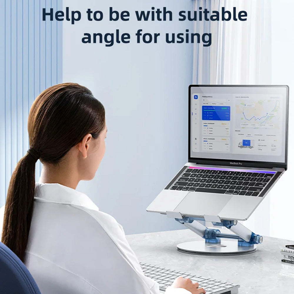 Βάση Yesido LP06 για Laptop 10inch - 17.3inch, Ασημί