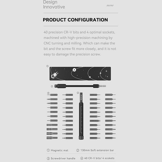 Κατσαβίδι Jakemy JM-8180, 47in1, Μαύρο