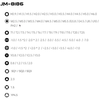 Surubelnita Jakemy JM-8186, 83in1