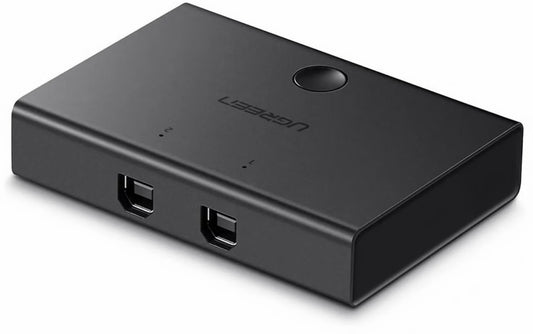 Διακόπτης USB UGREEN US158, 2 x USB-B, μαύρο