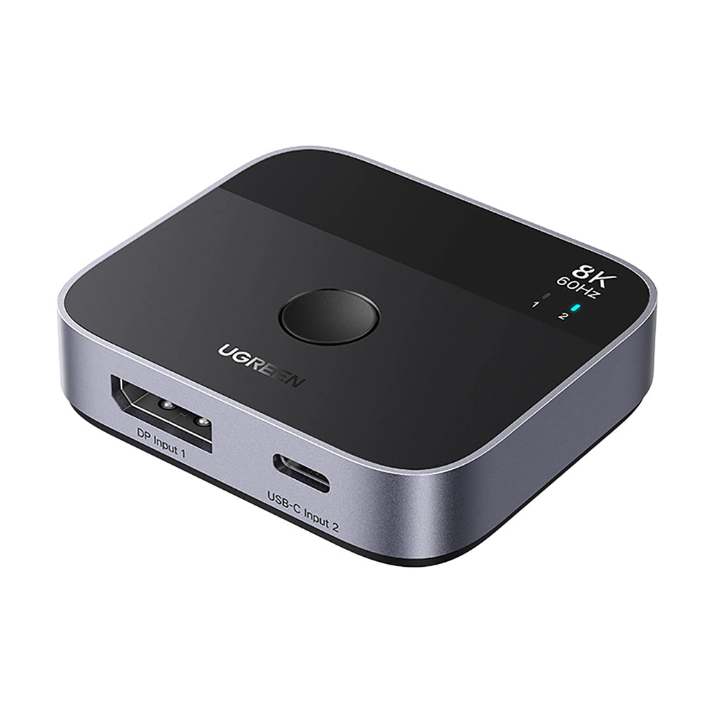Switch Video DisplayPort / USB-C UGREEN 65878, Μαύρο