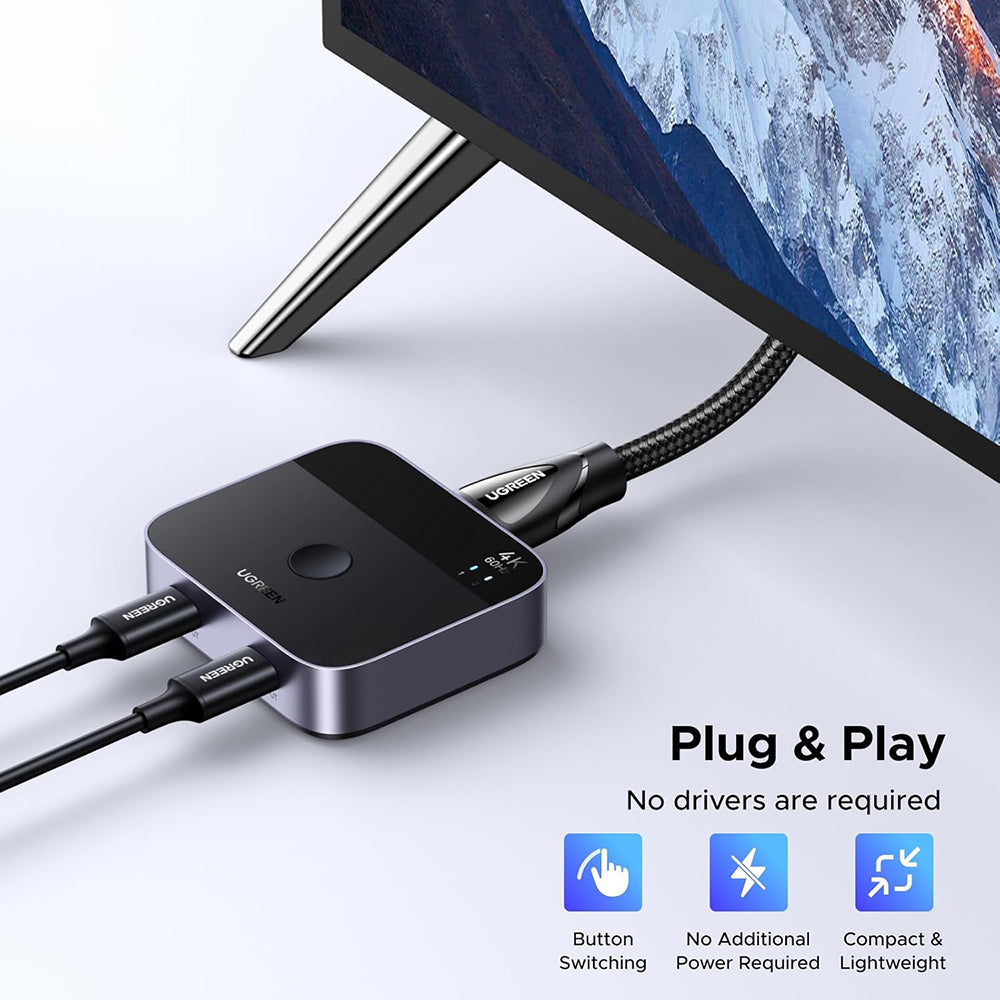 Switch Video USB-C UGREEN AW502 (55451), Γκρι