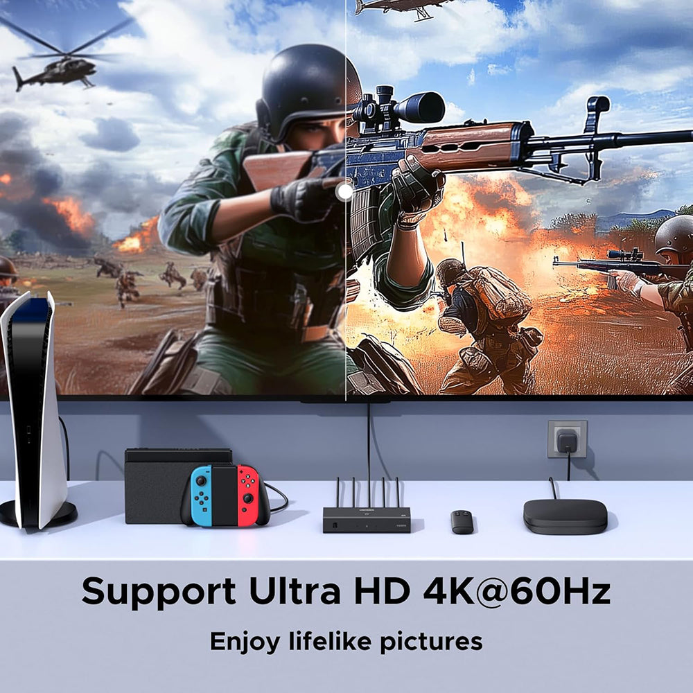 Switch Video HDMI UGREEN AW504 (55857), Μαύρο