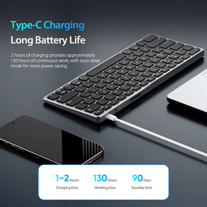 Πληκτρολόγιο Bluetooth DUX DUCIS LK Mini, Λευκό