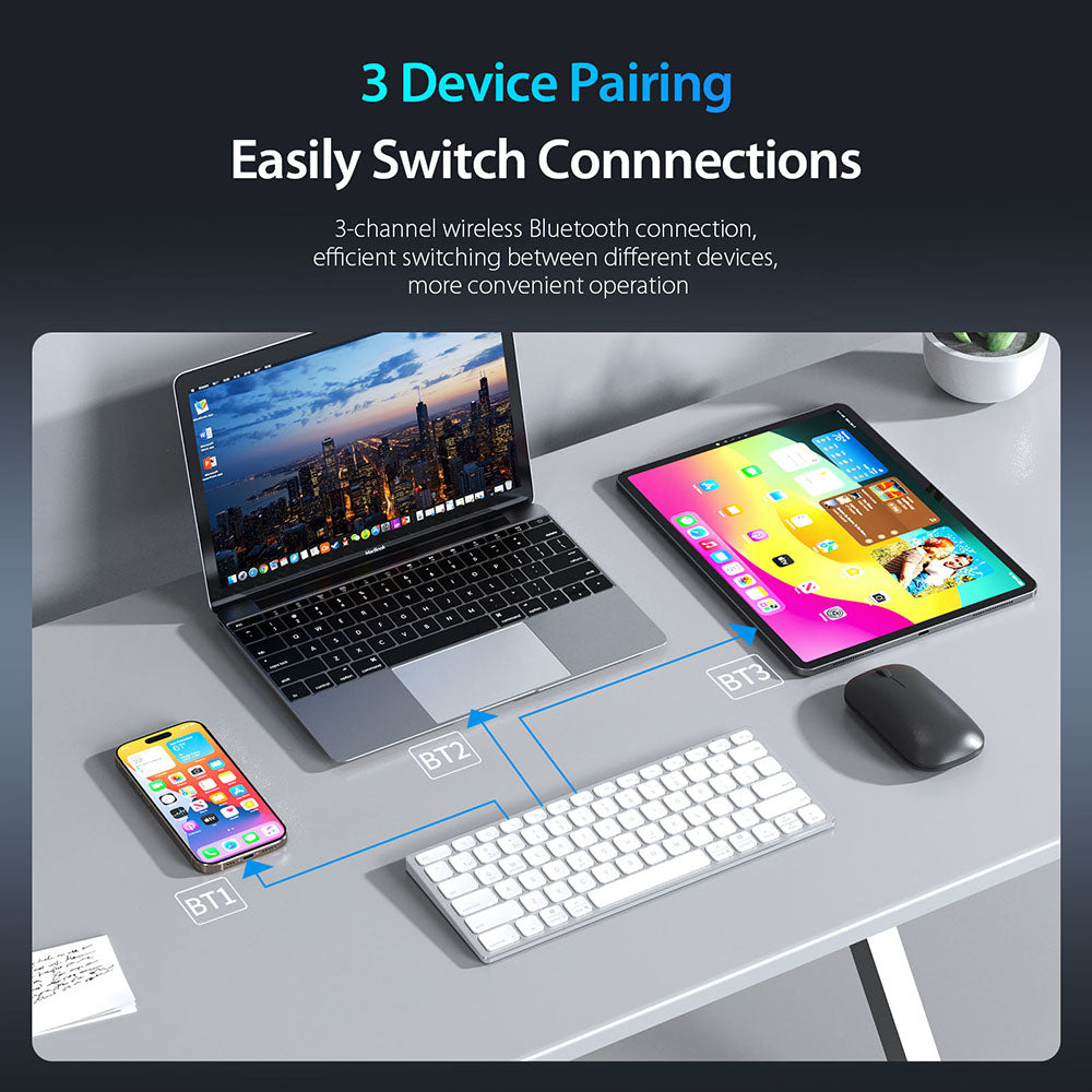 DUX DUCIS LK Mini Bluetooth Keyboard, Black
