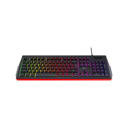 Πληκτρολόγιο Gaming HAVIT KB866L, RGB, 1.4m, Μαύρο Κόκκινο