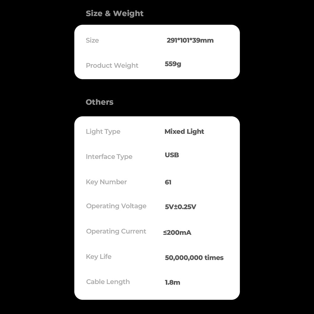 Πληκτρολόγιο Gaming HAVIT KB903L, RGB, 1.8m, Μαύρο