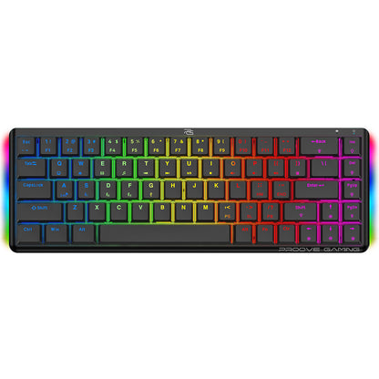 Ασύρματο Gaming Πληκτρολόγιο Proove AFK, RGB, BT / Wi-Fi / Ενσύρματο, 1.5m, Μαύρο WKAFKEN22001