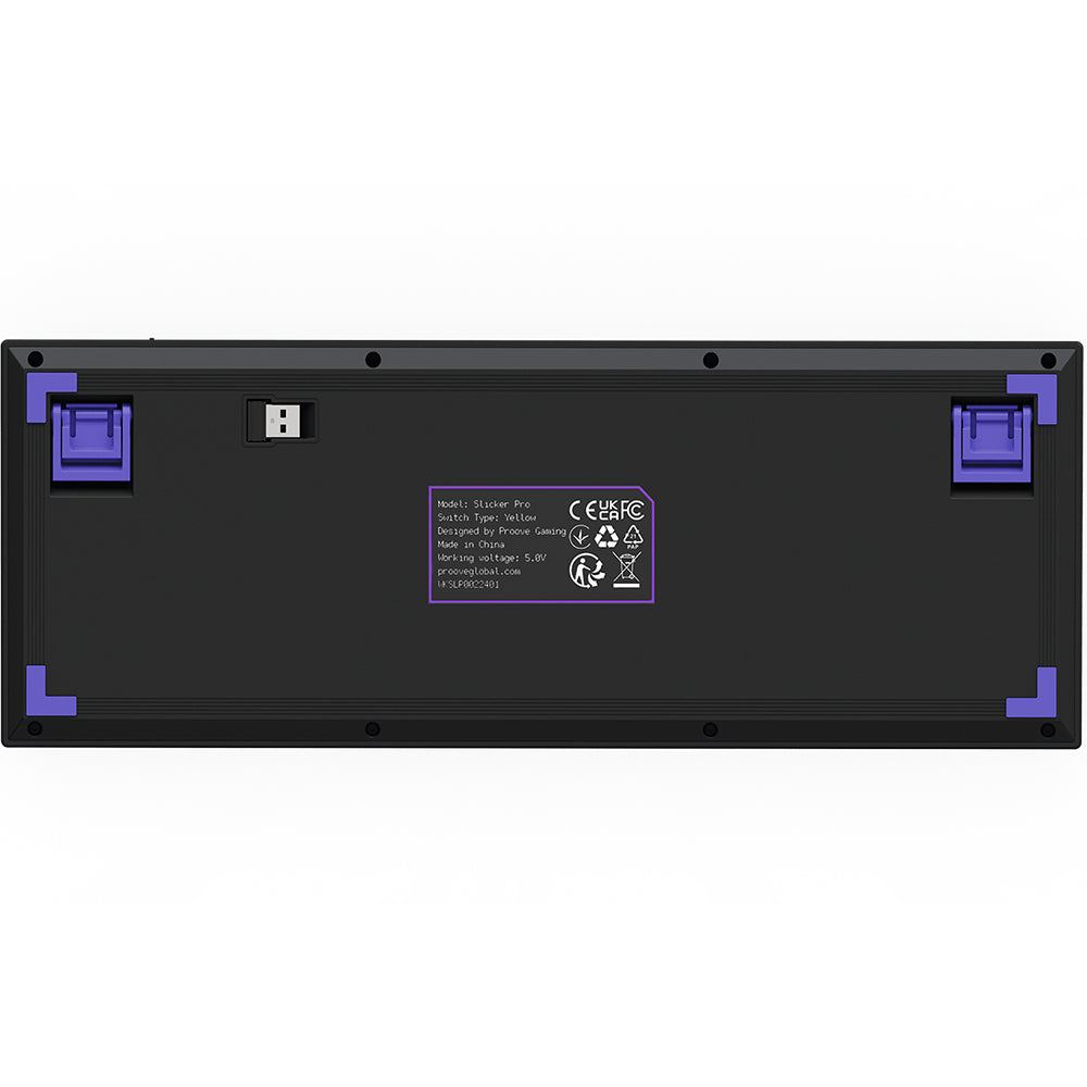 Ασύρματο Gaming Πληκτρολόγιο Proove Slicker Pro, RGB, BT / Wi-Fi / Ενσύρματο, 1.8m, Μαύρο WKSLPEN22416