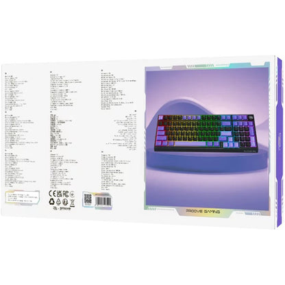 Ασύρματο Gaming Πληκτρολόγιο Proove Slicker Pro, RGB, BT / Wi-Fi / Ενσύρματο, 1.8m, Μαύρο WKSLPEN22416