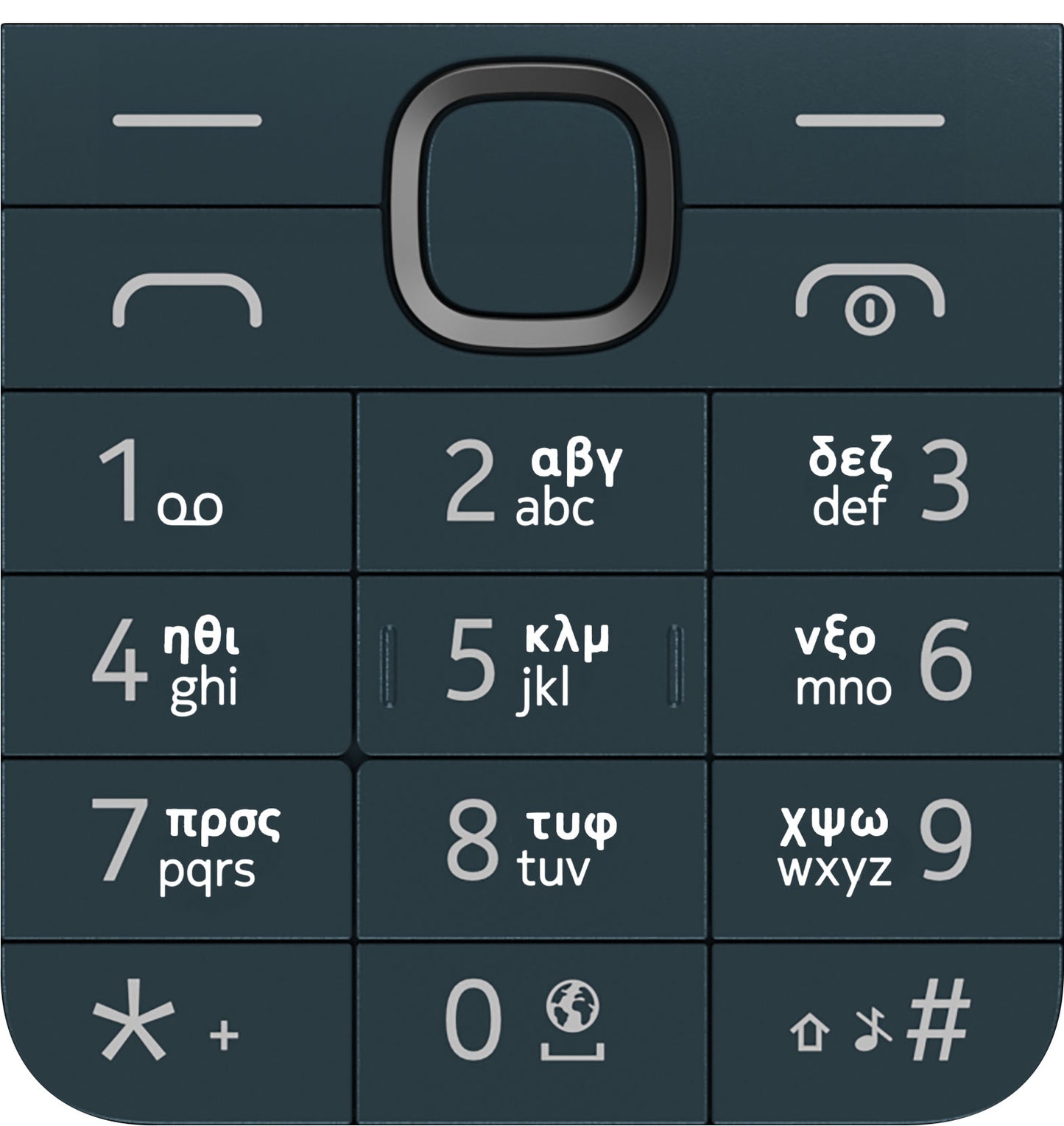 Ελληνικό πληκτρολόγιο για Nokia 225 4G (2024), Μπλε