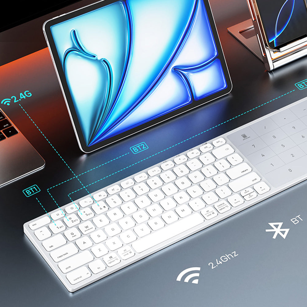 Ασύρματο Πληκτρολόγιο DUX DUCIS LK, BT / Wi-Fi, Μαύρο