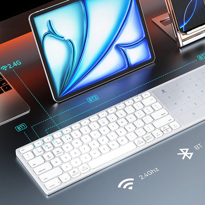 Ασύρματο Πληκτρολόγιο DUX DUCIS LK, BT / Wi-Fi, Μαύρο