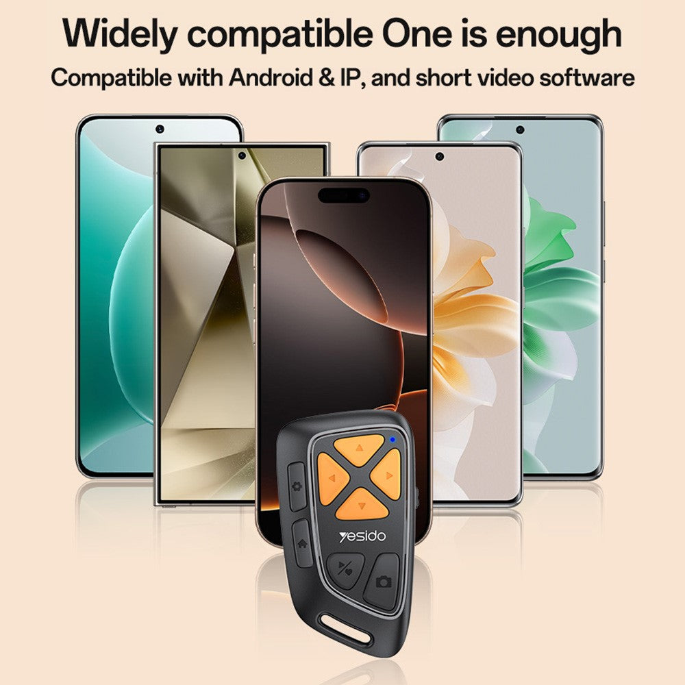 Τηλεχειριστήριο Bluetooth Multimedia Yesido SF25, Μαύρο