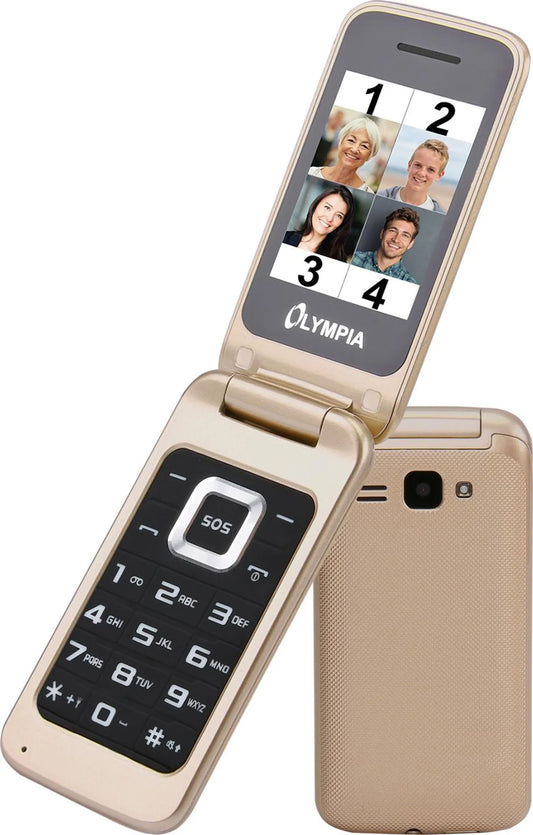 Κινητό Τηλέφωνο Olympia Luna Dual SIM, Χρυσό 2212