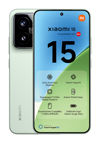 Xiaomi 15 5G Dual SIM Mobile Phone, 512GB, 12GB, Green MZB0ITWEU