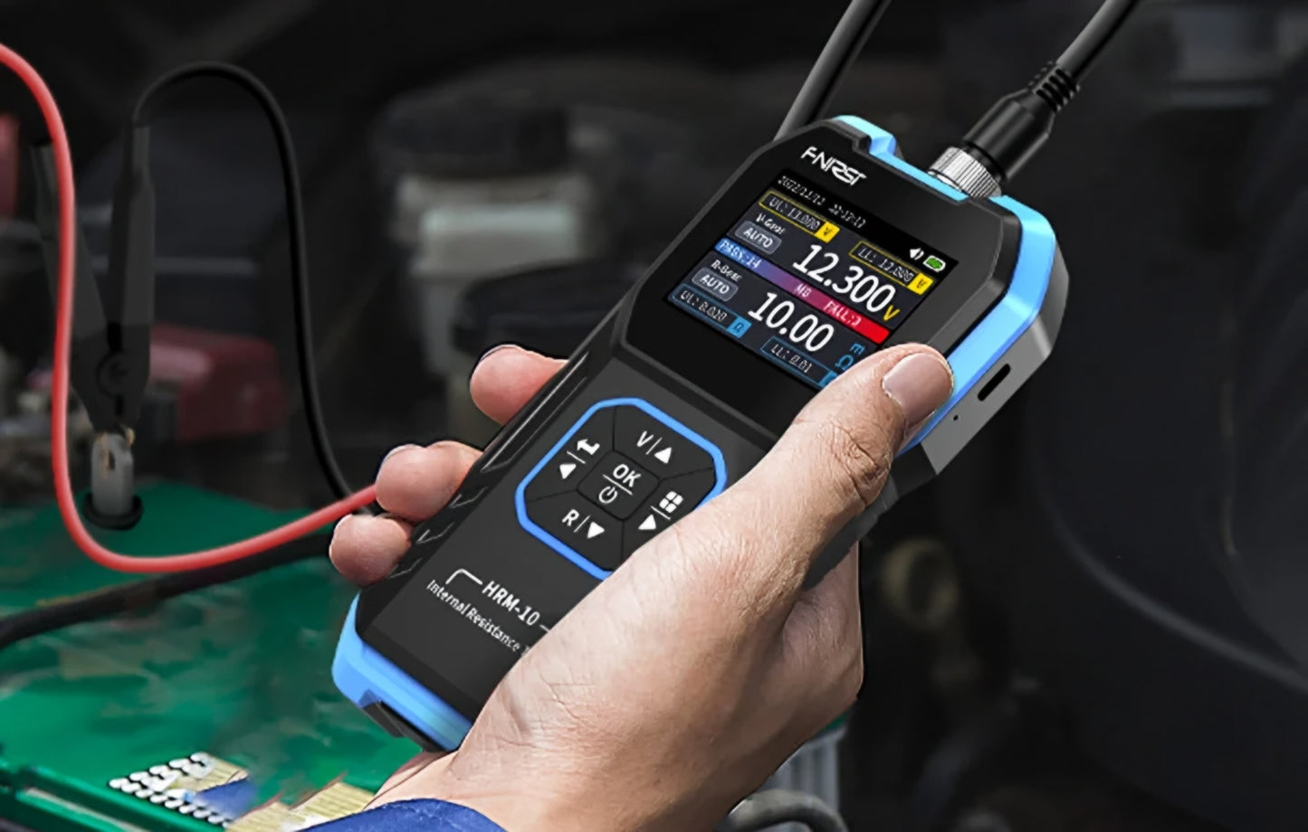 Tester Service Fnirsi HRM-10 για μέτρηση εσωτερικής αντίστασης και τάσης μπαταρίας / συσσωρευτή