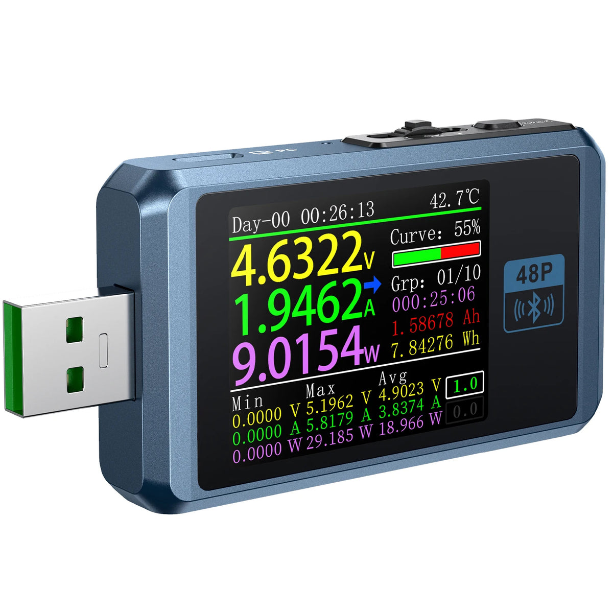 Tester Τάσης Fnirsi FNB48P, 156W, 24V