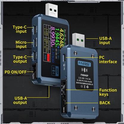 Tester Τάσης Fnirsi FNB48P, 156W, 24V
