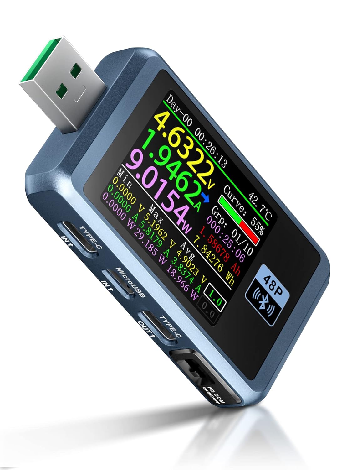 Tester Τάσης Fnirsi FNB48P, 156W, 24V