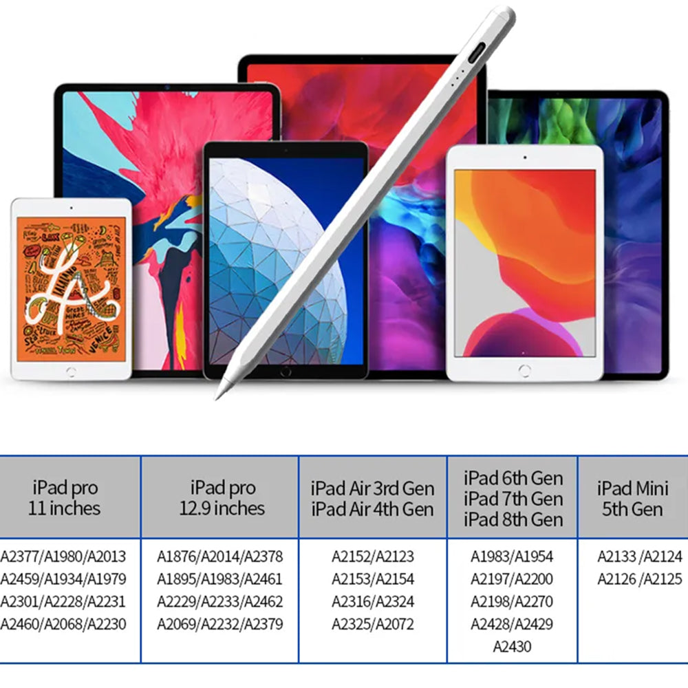 Touch Pen Techsuit JA04 για Apple iPad, Ενεργή Έκδοση, Λευκό