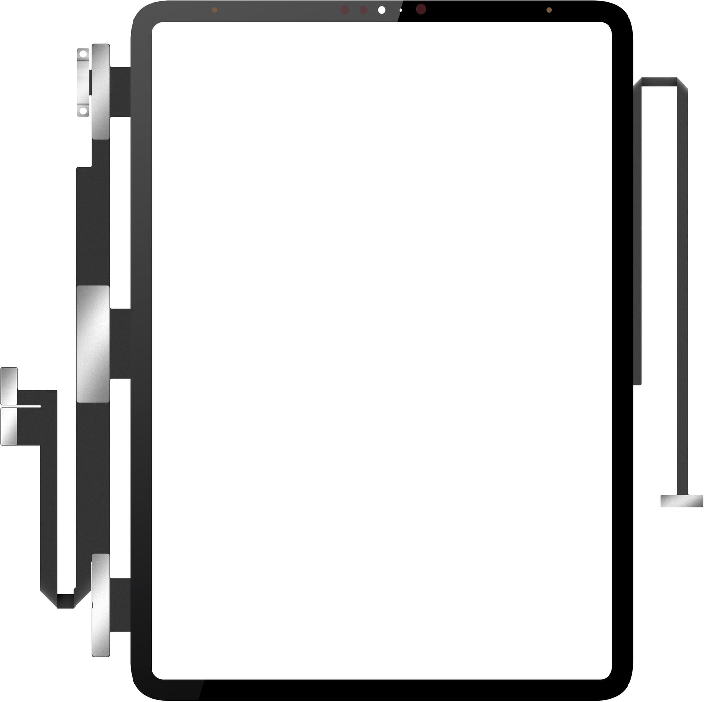 Touchscreen Forward Guard OCA για Apple iPad Pro 11 (2020), Μαύρο