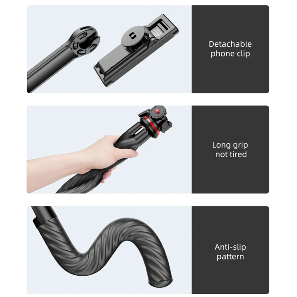 Τρίποδο 1/4inch Techsuit C02, Μαύρο