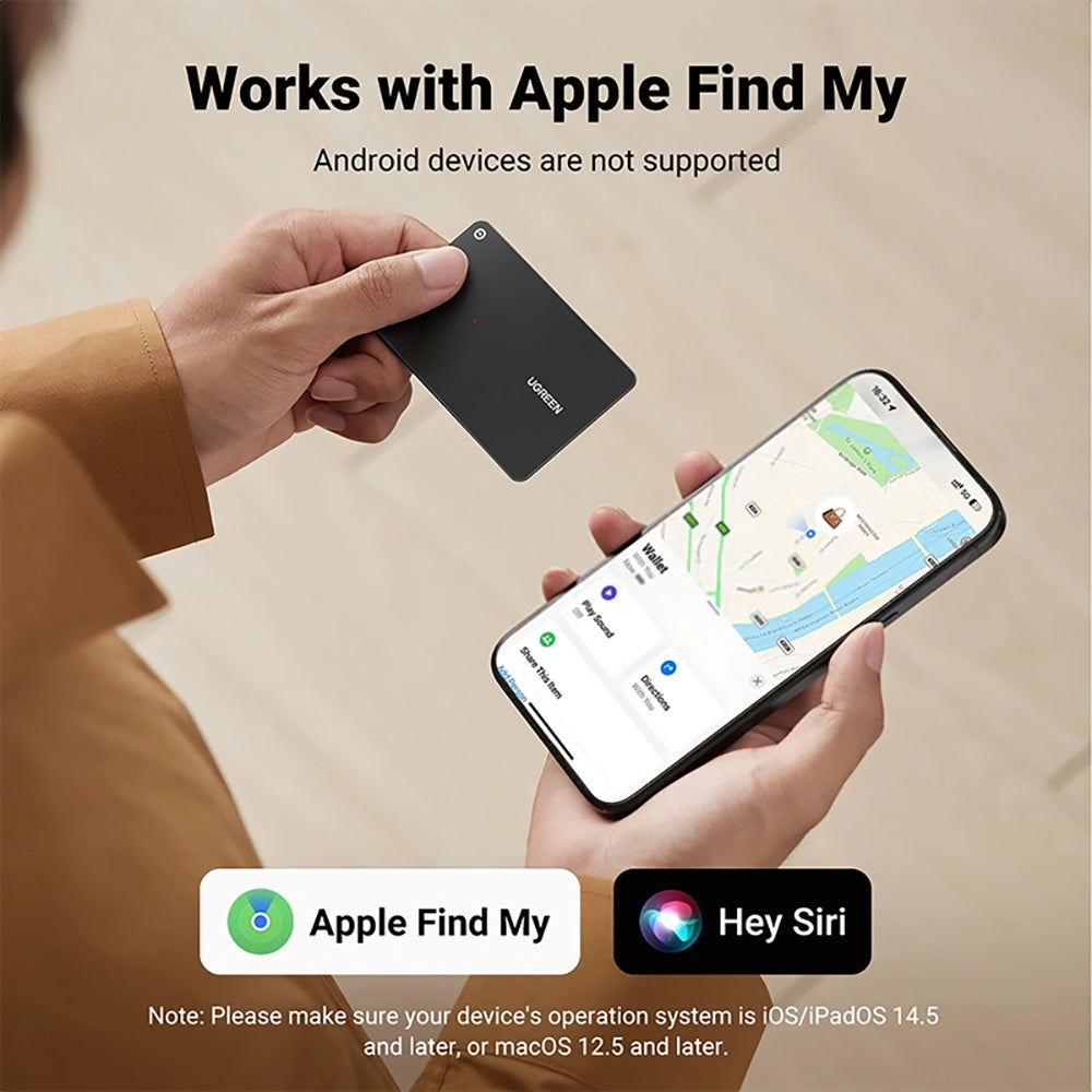 UGREEN SmartTag CM817 για σειρές iOS, Μαύρο