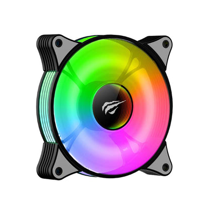 Ανεμιστήρας HAVIT F2095, RGB, 600RPM - 1800RPM, 38dB, 1.44W, Μαύρο