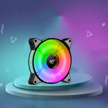Ανεμιστήρας HAVIT F2095, RGB, 600RPM - 1800RPM, 38dB, 1.44W, Μαύρο