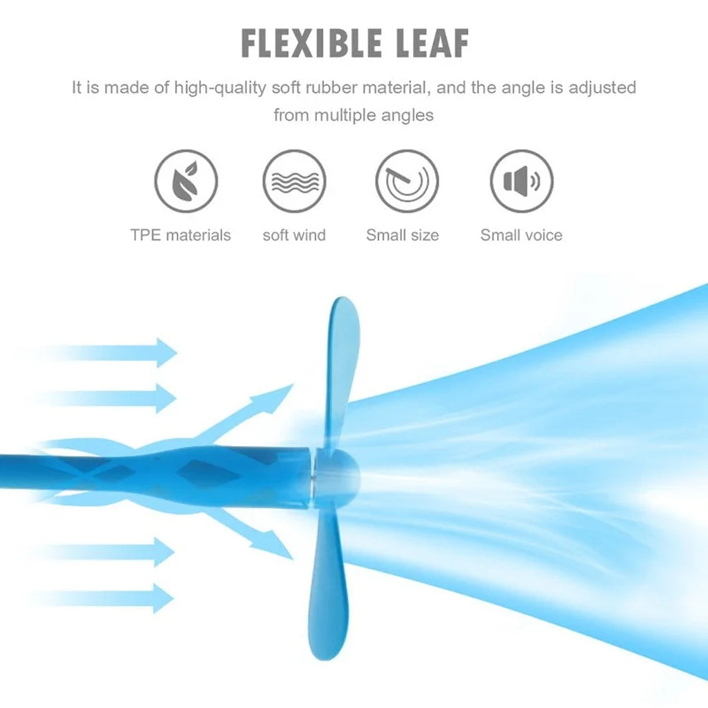 Techsuit TUF1 USB Fan, Blue