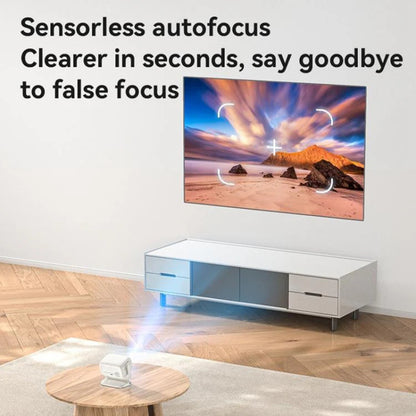 Βιντεοπροβολέας Yesido TV13, 720P, 190ANSI, Android 9.0, Λευκό