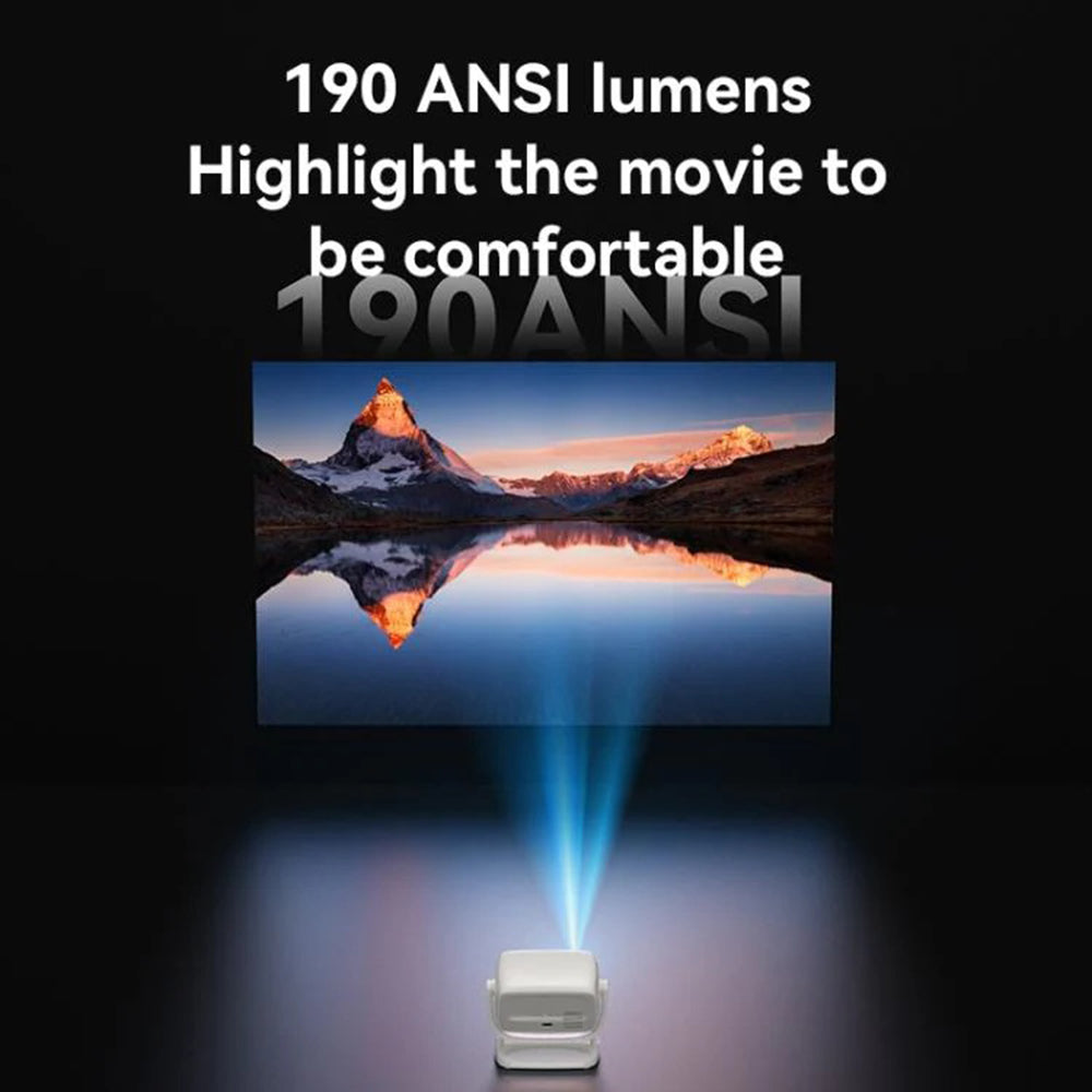 Βιντεοπροβολέας Yesido TV13, 720P, 190ANSI, Android 9.0, Λευκό