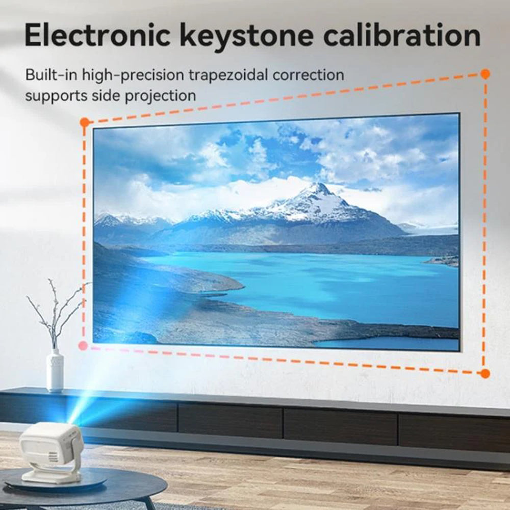 Βιντεοπροβολέας Yesido TV13, 720P, 190ANSI, Android 9.0, Λευκό