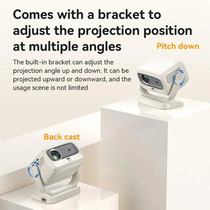 Βιντεοπροβολέας Yesido TV13, 720P, 190ANSI, Android 9.0, Λευκό